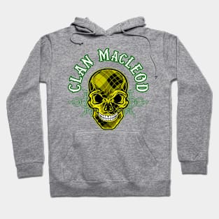 Scottish Clan MacLeod Tartan Celtic Skull Hoodie